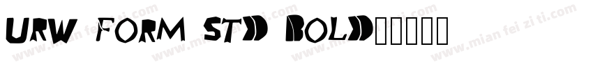 URW Form Std Bold字体转换